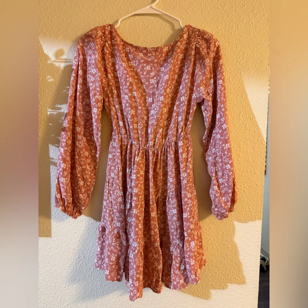 Liberty Love Floral Pink and White Casual Dress - Picture 2 of 2